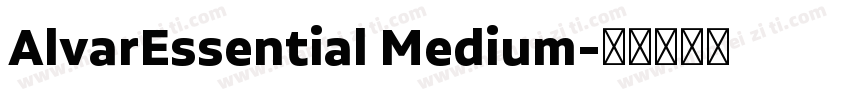 AlvarEssential Medium字体转换